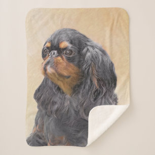 Manta Sherpa Toy English Spaniel Pintura Original Arte Animal