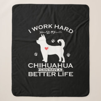 Manta Sherpa Trabajo Duro Para Que Mi Perro Chihuahua Pueda Ten