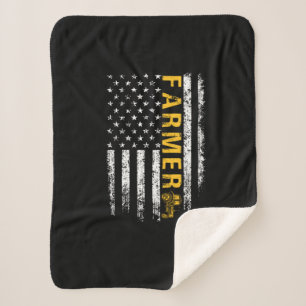 Manta Sherpa Tractor Americano Bandera Estadounidense Rándea Gr