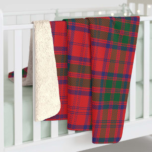 Manta Sherpa Traje a casa dulce Tartan Clan Thompson Personaliz