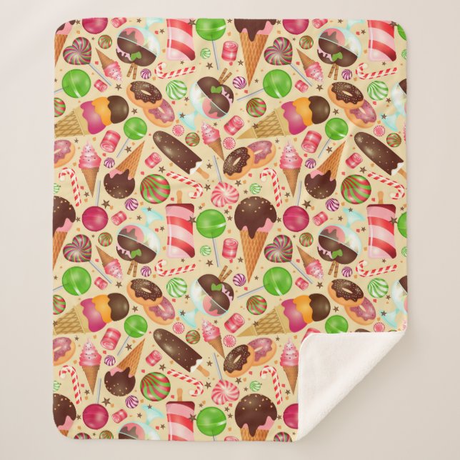 Manta Sherpa Trajes dulces (Anverso)