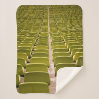 Manta Sherpa Trama de silla amarilla vacía