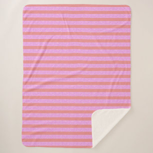 Manta Sherpa Trazado rosa
