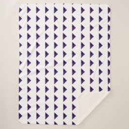 Manta Sherpa Triángulo de Ametist, Birthstone de Febrero, Púrpu