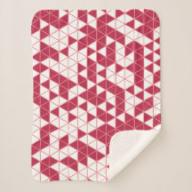 Triángulos geométricos de magenta rosa coloridos