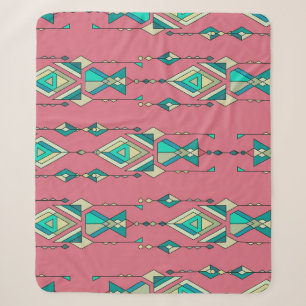 Manta Sherpa Tribal de la Vintage: Patrón étnico sin foco