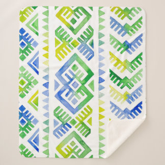 Manta Sherpa Tributo a Navajo: la tribu acuarela