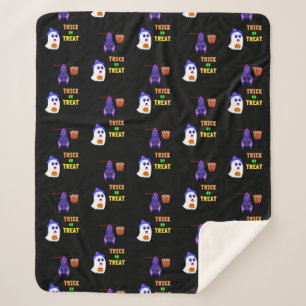 Manta Sherpa Trick O Treat Bats Candy 31 UK Octubre Halloween