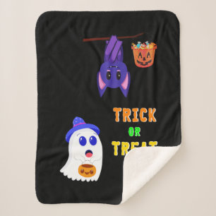 Manta Sherpa Trick O Treat Bats Candy 31 UK Octubre Halloween