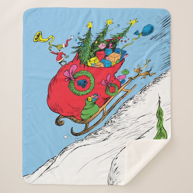 Manta Sherpa Trineo Fugitivo de Grinch y Max (Anverso)