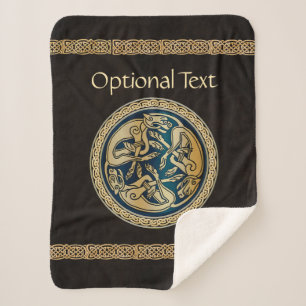 Manta Sherpa Tríptica de obturación de lobo celta