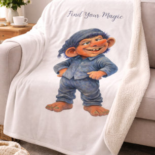 Manta Sherpa Troll del Bosque Caprichoso Encuentra tu Regalo Má