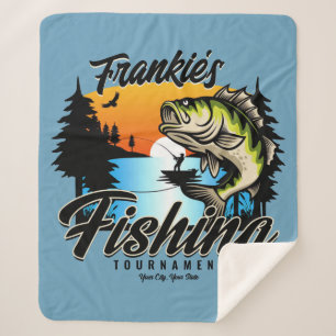 Manta Sherpa Trucha de pescador de pesca personalizada