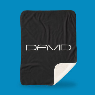Manta Sherpa Tu nombre   Texto de Personalizable con estilo Gua