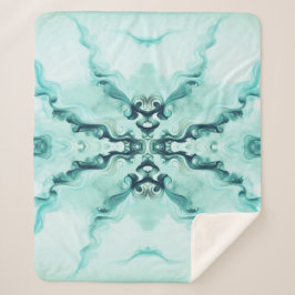 Manta Sherpa Turquoise Harmony – Artistic Duvet Cover