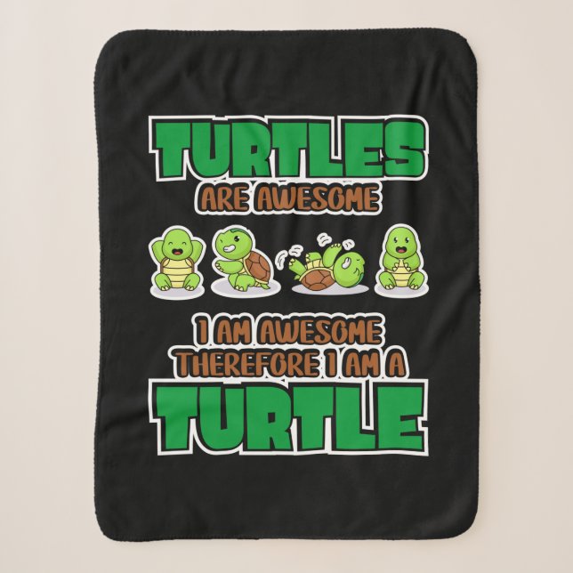 Manta Sherpa Turtle Lover | Turtles Are Awesome (Anverso)