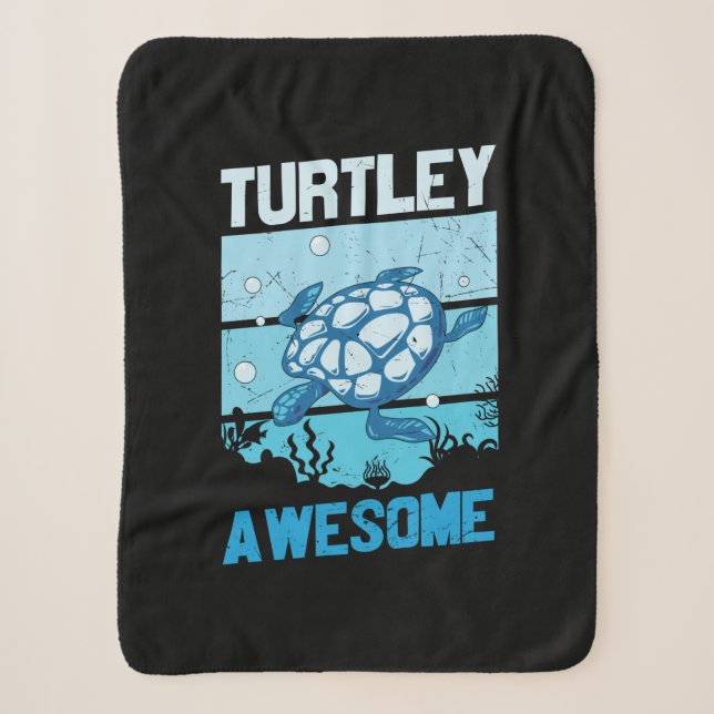Manta Sherpa Turtle Lover | Turtley Awesome (Anverso)