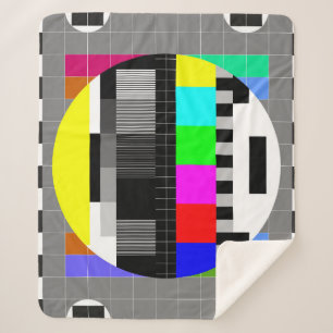 Manta Sherpa TV retro sin ilustracion de señal.