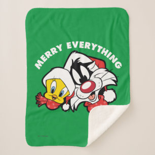 Manta Sherpa TWEETET™ y SYLVESTER™ "Merry Everything"
