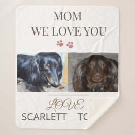 Manta Sherpa Two Paws, One Loving Mom