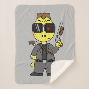 Manta Sherpa Tyrannosaurus Rex Vestido Como Terminador.