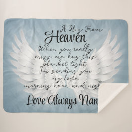 Manta Sherpa Un abrazo desde el cielo