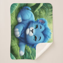 Un cachorro de león azul en la selva