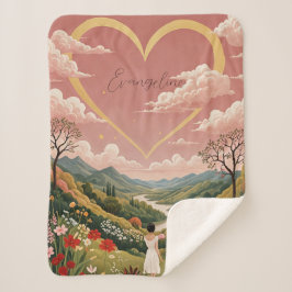 Manta Sherpa Un Chica con una mirada sentida y personalizada