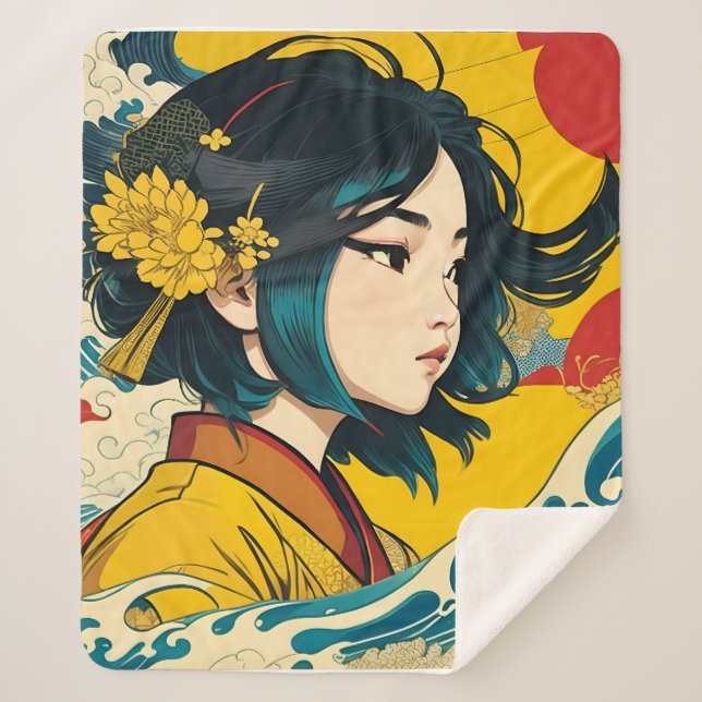 Manta Sherpa Un Chica vietnamita en pleno auge (Anverso)