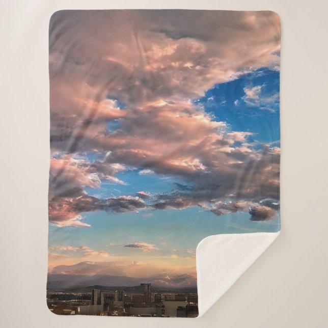 Manta Sherpa Un cielo suave y soñado (Anverso)