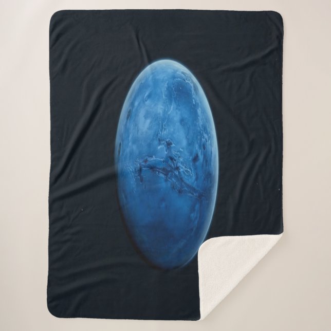 Manta Sherpa Un Hermoso Planeta Azul (Anverso)