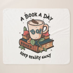 Manta Sherpa Un libro al día mantiene la Realidad alejada