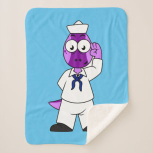 Manta Sherpa Un marinero de la Marina de Dinosaurios Pachycepha