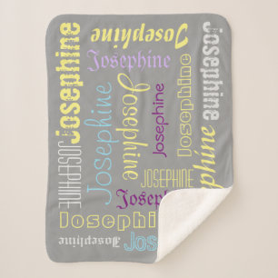 Manta Sherpa Un Nombre Personalizado Cálido Y Cálido
