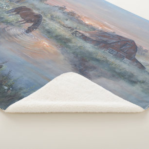 Manta Sherpa Un Nuevo Día -* Pintura de caballo
