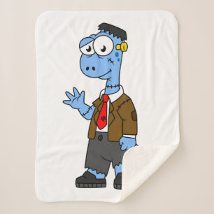 Manta Sherpa Un Personalizado Brontosaurio Se Vestió Como Frank