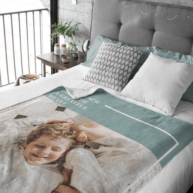 Manta Sherpa Un regalo encantador para la familia verde fotográ (Subido por el creador)