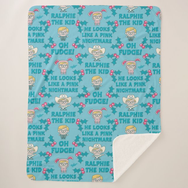 Manta Sherpa Una historia de Navidades | Ralphie el niño (Anverso)