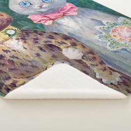 Manta Sherpa Una pareja feliz | Louis Wain |