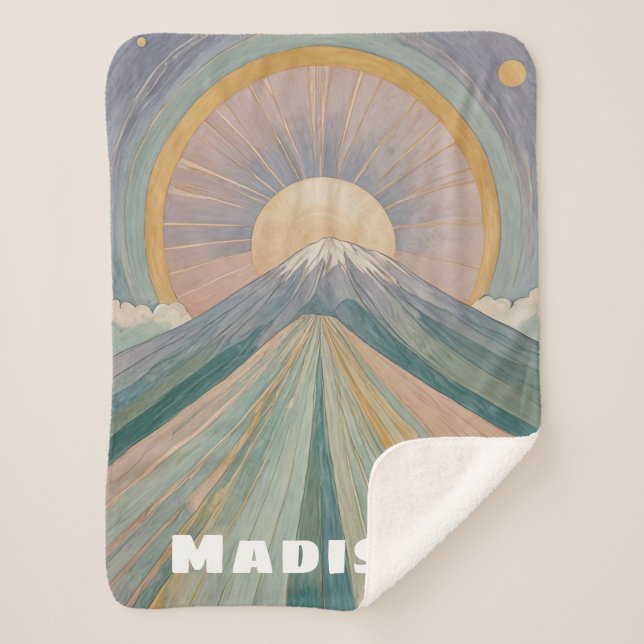 Manta Sherpa Una serenata volcánica personalizada (Anverso)