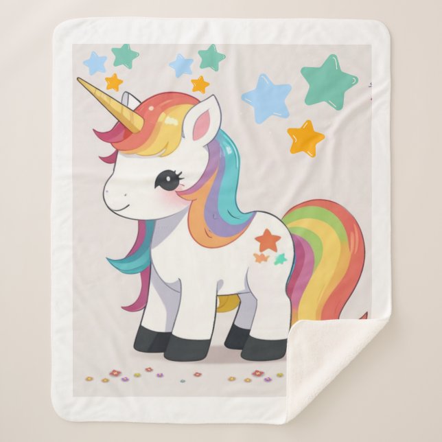MANTA SHERPA UNICORN BLANKET (Anverso)