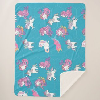 Manta Sherpa Unicorn Sherpa Blanket