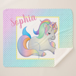 Manta Sherpa Unicornio