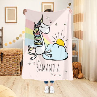 Manta Sherpa Unicornio mágico