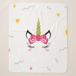 Manta Sherpa Unicornio mágico suave