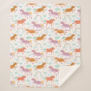 Manta Sherpa Unicornios