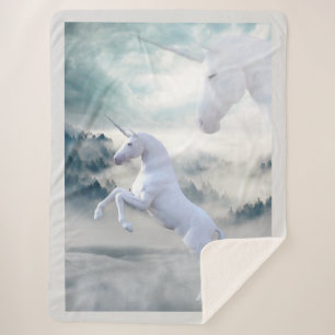 Manta Sherpa Unicornios