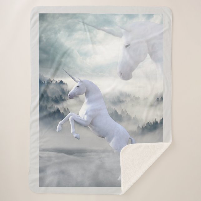 Manta Sherpa Unicornios (Anverso)