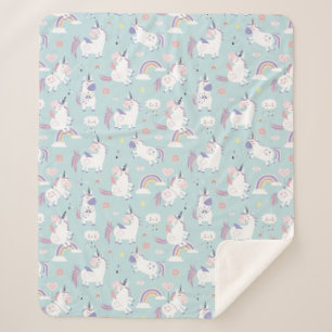 Manta Sherpa Unicornios Sherpa Blanket