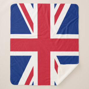 Manta Sherpa Unión de la bandera del Reino Unido Jack